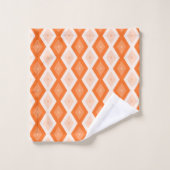 Oranje diamantpatroon bad handdoek (Wasdoekje)