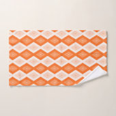 Oranje diamantpatroon bad handdoek (Handdoek)