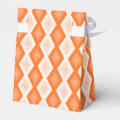 Oranje diamantpatroon bedankdoosjes (Achterkant)