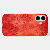 Oranje  diamantpatroon Case-Mate iPhone case (Achterkant (horizontaal))