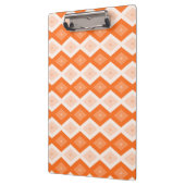 Oranje diamantpatroon klembord (Links)