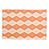 Oranje diamantpatroon kussensloop (Achterkant)