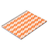 Oranje diamantpatroon notitieboek (Linkerzijde)