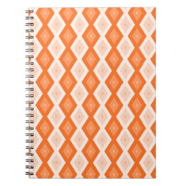 Oranje diamantpatroon notitieboek
