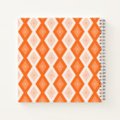 Oranje diamantpatroon notitieboek (Achterkant)