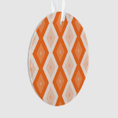 Oranje diamantpatroon ornament (voorkant)