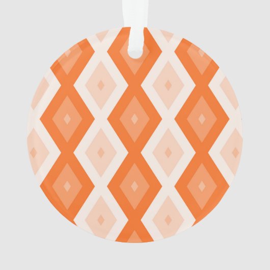 Oranje diamantpatroon ornament (achterkant)