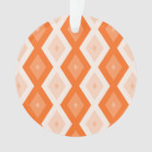 Oranje diamantpatroon ornament (voorkant)