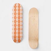 Oranje diamantpatroon persoonlijk skateboard (Voorkant)