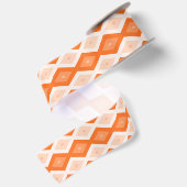 Oranje diamantpatroon satijnen lint (Achterkant)