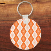 Oranje diamantpatroon sleutelhanger (Voorkant)
