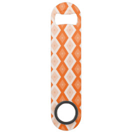Oranje diamantpatroon speed flessenopener