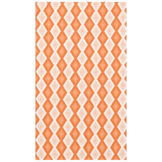 Oranje diamantpatroon tafelkleed (Voorkant)
