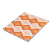 Oranje diamantpatroon tegeltje (Zijkant)