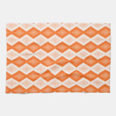 Oranje diamantpatroon theedoek (Horizontaal)