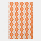 Oranje diamantpatroon theedoek (Verticaal)