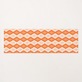 Oranje diamantpatroon yogamat (Achterkant (horizontaal))