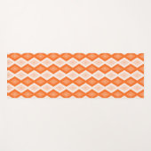 Oranje diamantpatroon yogamat (Voorkant (horizontaal))