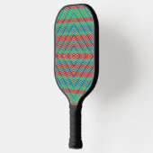 Oranje Diamond Blue Turquoise Pattern Pickleball Paddle (Links)