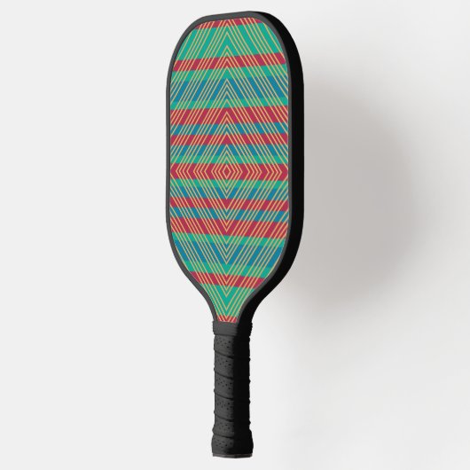 Oranje Diamond Blue Turquoise Pattern Pickleball Paddle (Links)
