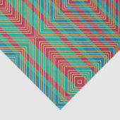 Oranje Diamond Blue Turquoise Pattern Tissuepapier (Detail)