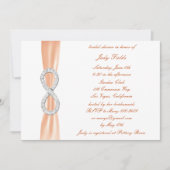 Oranje Diamond Infinity Bridal Shower Kaart (Voorkant)