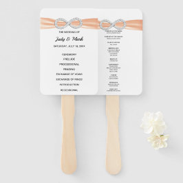 Oranje Diamond Infinity Trouwprogramma Fans Handwaaier