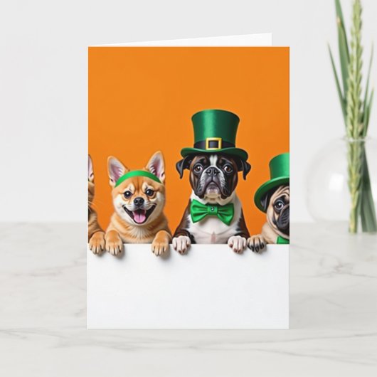 Oranje Dieren Vrienden Kaart (Voorkant)