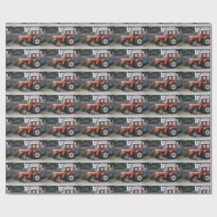 Oranje Diesel Tractor Steyr KL II Cadeaupapier