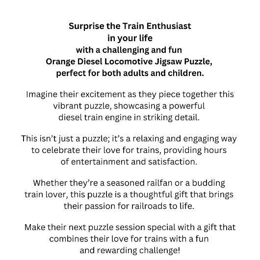 Oranje dieselmotor legpuzzel