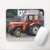 Oranje dieseltractor Steyr KL II Muismat (Met muis)