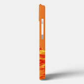 Oranje digitale kleurenkunst met beeldhouwwerken Case-Mate iPhone case (Achterkant / Links)