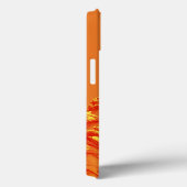 Oranje digitale kleurenkunst met beeldhouwwerken Case-Mate iPhone case (Achterkant / Rechts)