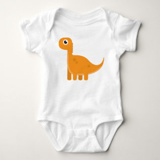 Oranje Dino Creeper Romper