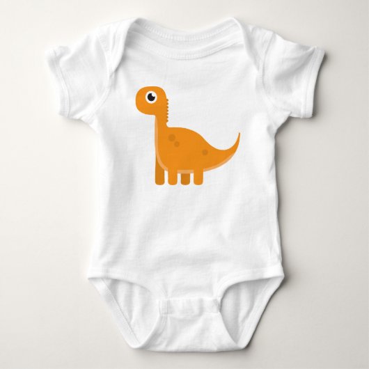 Oranje Dino Creeper Romper (Voorkant)