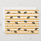 Oranje Dino Verjaardagsfeestje Uitnodiging met fot (Achterkant)