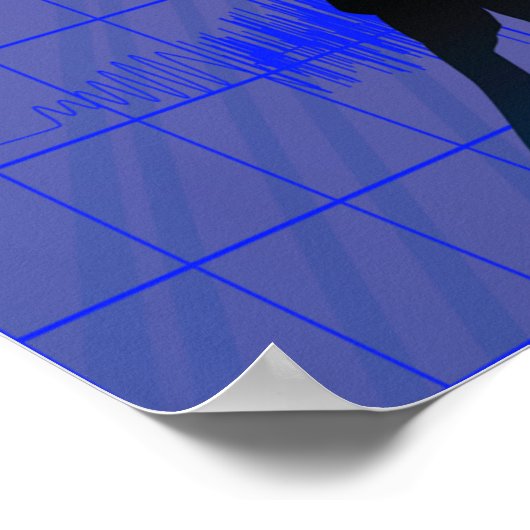 Oranje Disco Ball Poster (Hoek)