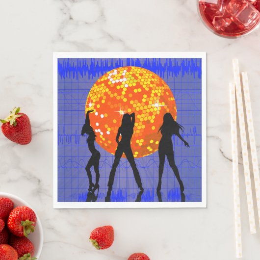 Oranje Disco Ball Servet (Insitu)