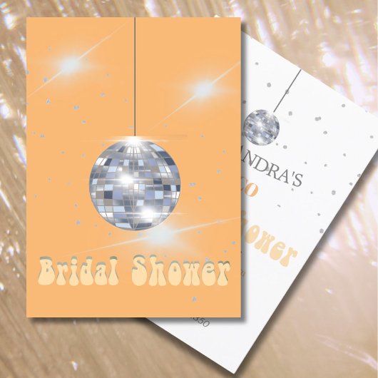 Oranje discobal Vrijgezellenfeest Kaart