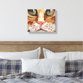Oranje dodemschilderdoek canvas afdruk (Insitu (Slaapkamer))