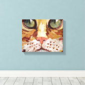 Oranje dodemschilderdoek canvas afdruk (Insitu (Houten vloer))