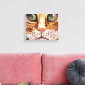Oranje dodemschilderdoek canvas afdruk (Insitu (Woonkamer))