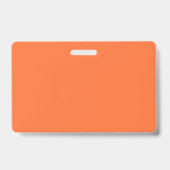 Oranje doe het zelf op maat Homeschool Badge (Achterkant)