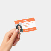 Oranje doe het zelf op maat Homeschool Badge (Handheld)