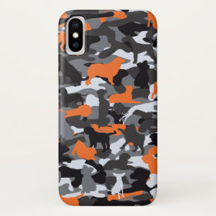 Oranje dog- en beencamo iPhone-draagtas Case-Mate iPhone Case