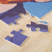 oranje donald trump legpuzzel (Zijkant)