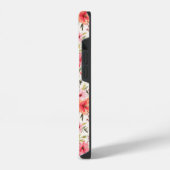 Oranje Doodle Garden Flower Pattern iPhone Hoesje (Linkerkant)