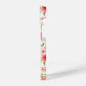 Oranje Doodle Garden Flower Pattern iPhone Hoesje (Linkerkant)