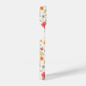 Oranje Doodle Garden Flower Pattern iPhone Hoesje (Rechterkant)