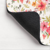 Oranje Doodle Garden Flower Pattern Muismat (Hoek)